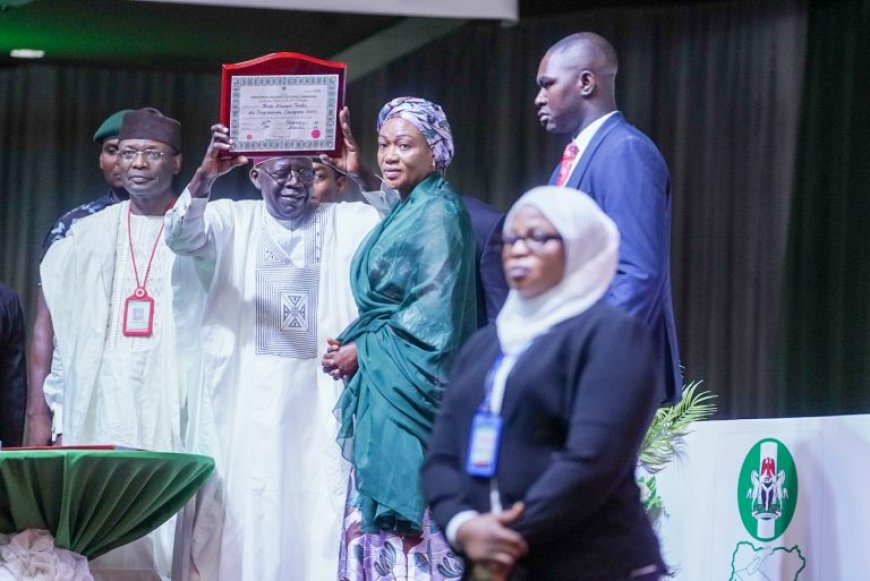 Tinubu Receives Certificate Of Return As Nigeria’s President-elect
