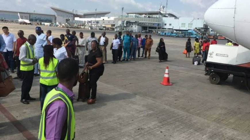 Aviation Workers Commences Warning Strike, Passengers Stranded At Airport