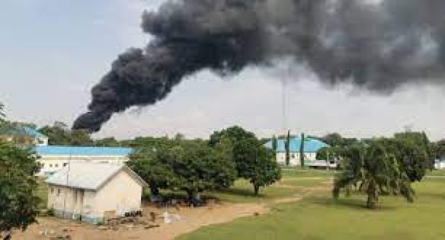 Abuja NAF Base Is On Fire