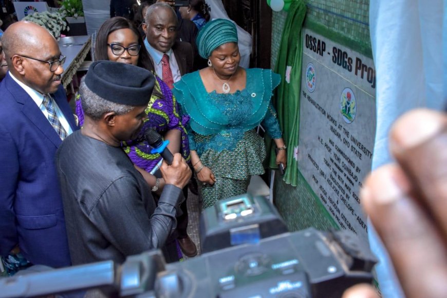 Osinbajo Lauds Orelope-Adefulire Over Interventions In UCH, Other Projects In Oyo State