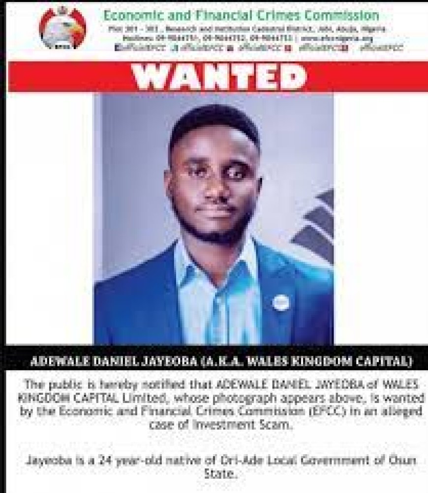 Court Rules On EFCC’s Application For Final Forfeiture Of Wales Kingdom Capital Director, Jayeoba Adewale’s  Lekki Property July 20