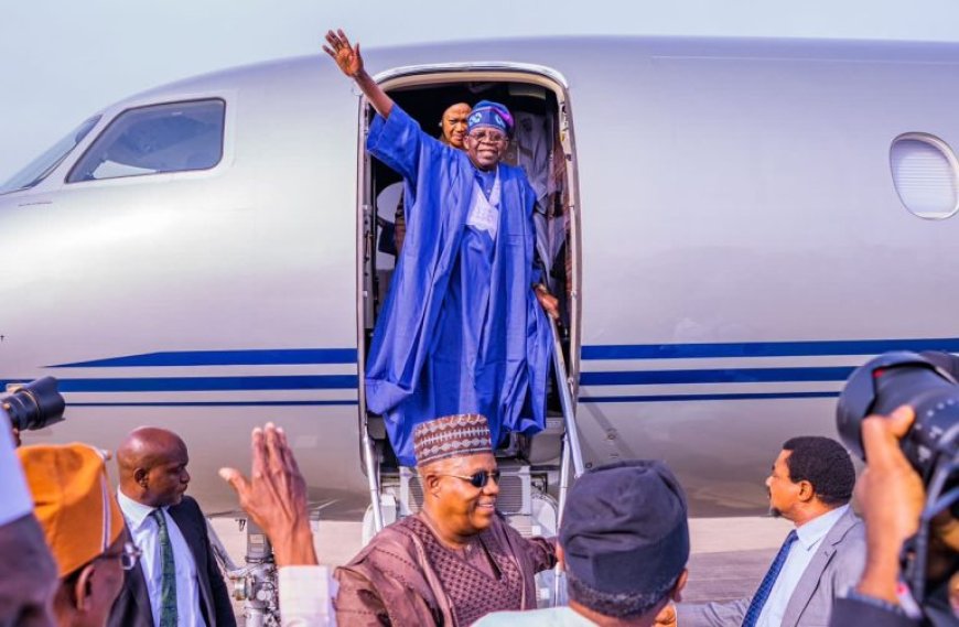 President Tinubu Jets Out Of Nigeria For New Global Financial Pact Summit In Paris