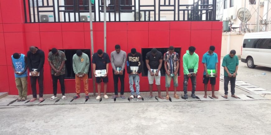 Suspected Two Yahoo Brothers,10 Others Nabbed In Abuja