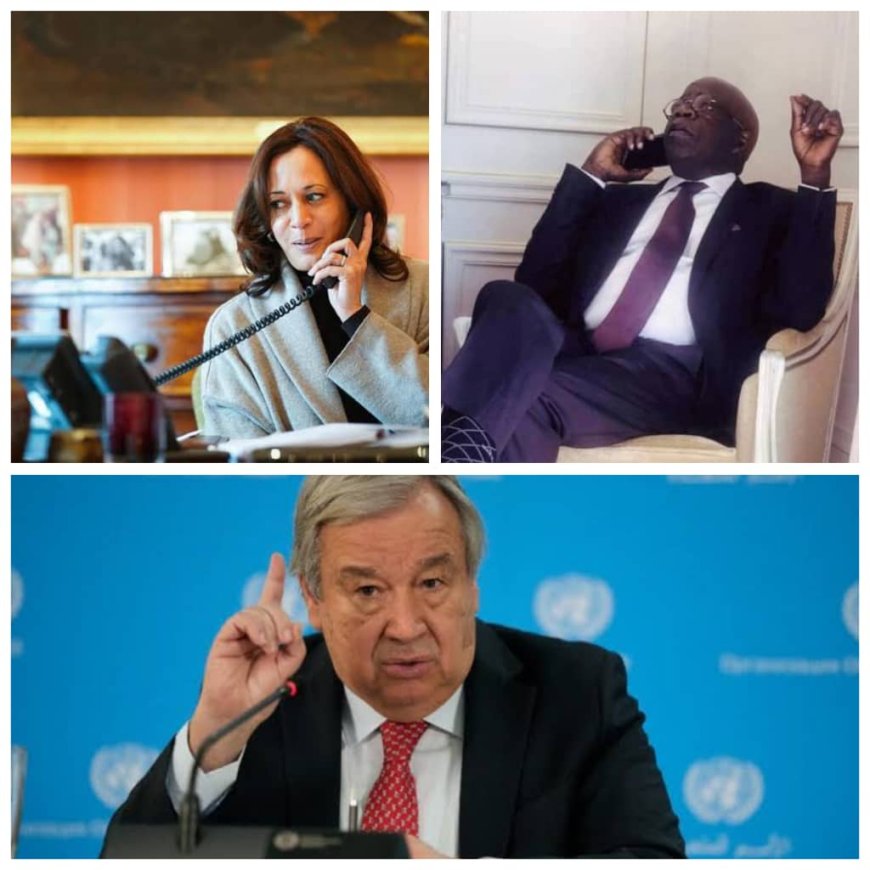 Niger coup, fuel subsidy: U.S. VP Kamala Harris, Guterres phone Tinubu