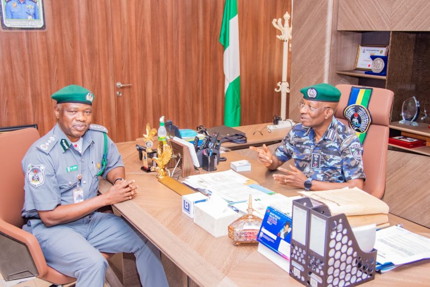 Ag. IGP Pays Visit To  PSC COn Strengthening Mutual Working Relationship For Effective Policing   Host NCS CG, On Partnership, Training, Border Control