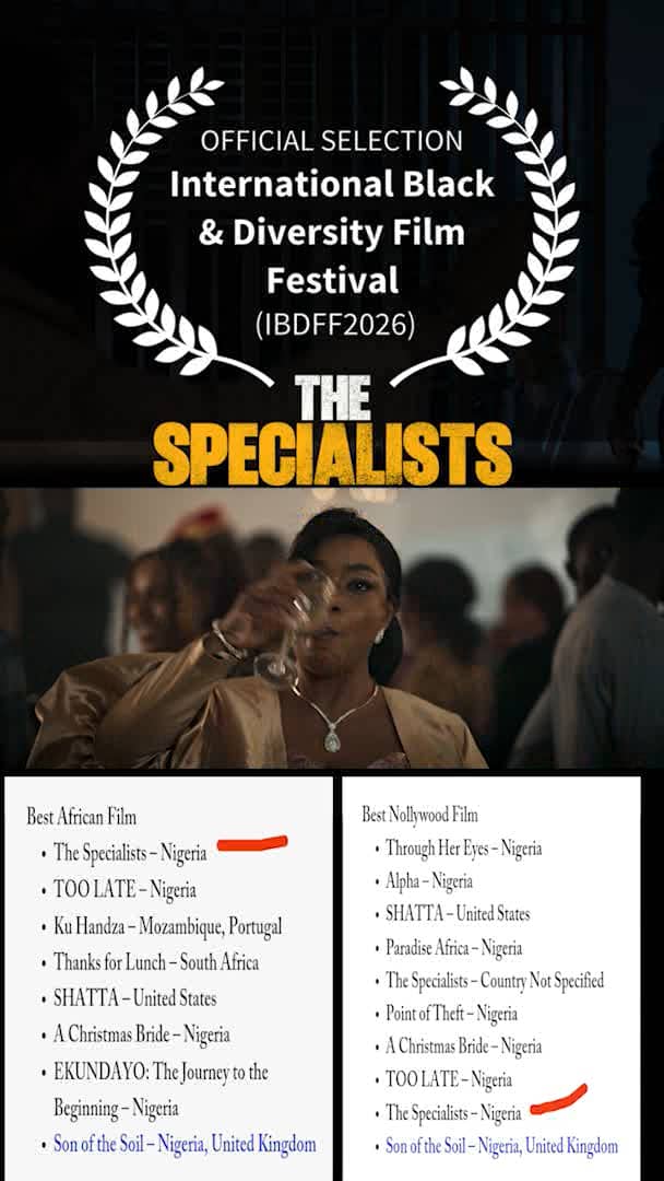 AFRIGOS Films’ 'The Specialists' Secures Canadian Film Festival Selection, Awards Nominations