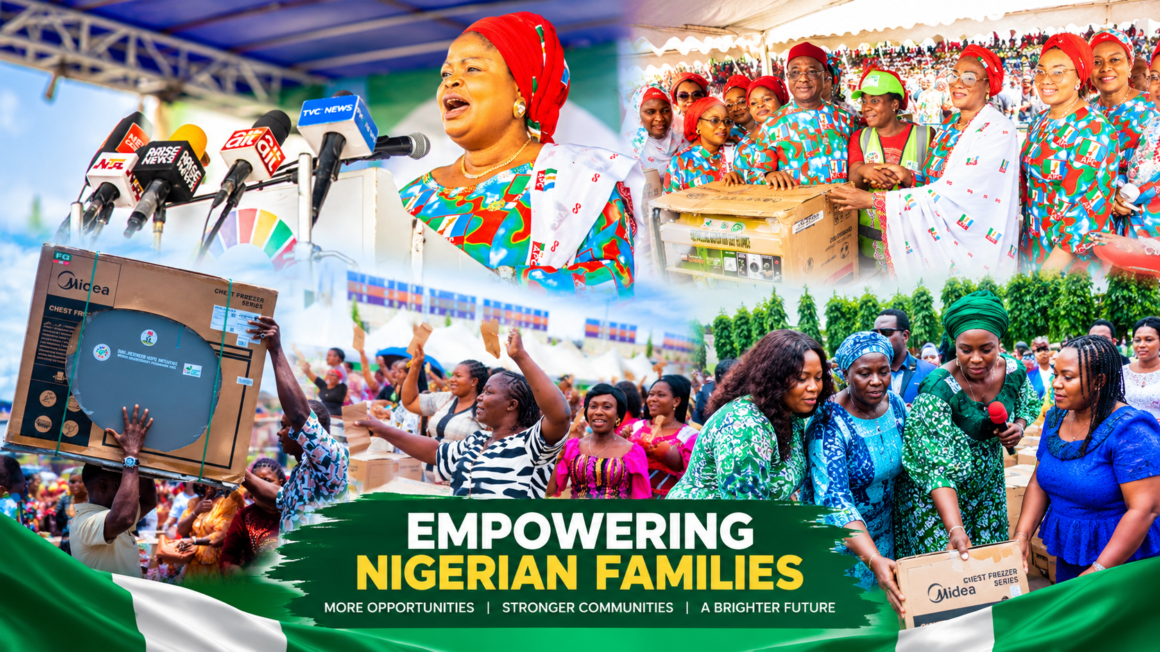 Uzodimma commends First Lady, RHI and OSSAP-SDGs for implementing the programme and supporting women and vulnerable groups across the country